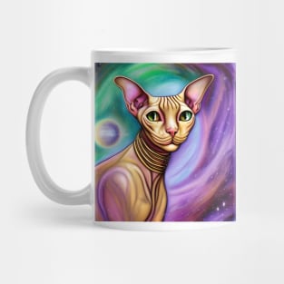 Sphynx Cat in Space Mug